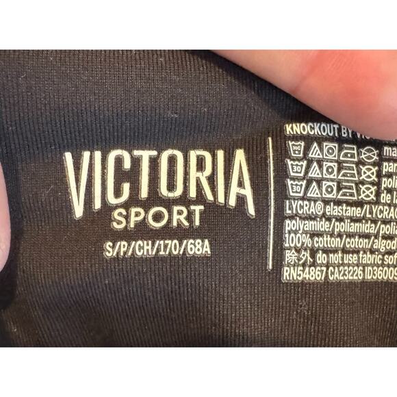 Victoria Secret Sport Knockout Tight Pants Pink Plum Laser Cut Women’s Small - Picture 7 of 7